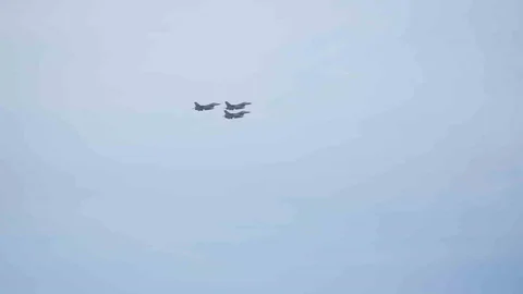 Çorum'da Savaş Uçakları Prova Uçuşu Nefes Kesti