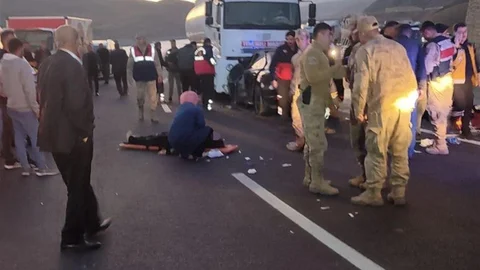 Van'da Trafik Kazası Meydana Geldi