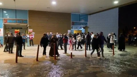 Bursa'da Deprem Panik Anları Görüntülendi