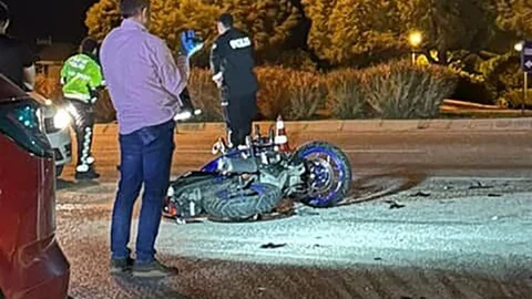 Çeşme'de Motosiklet Kazası