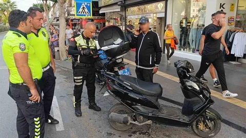 Antalya'da Motosiklet Kazası Ceza Getirdi