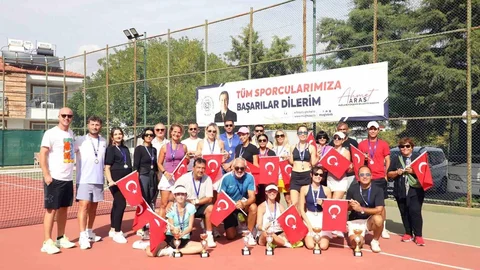 Dalaman'da Cumhuriyet Coşkusu Tenisle Kutlandı