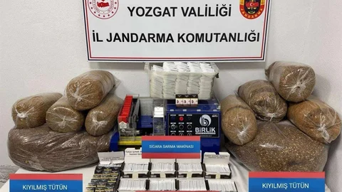 Yozgat'ta Kaçak Tütün Operasyonu