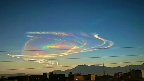 Ketta Vadisi'nde Ateş Gökkuşağı Görüntülendi