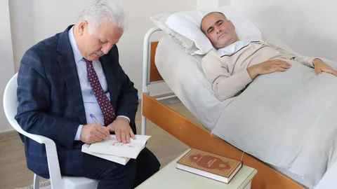 Mersin İl Müftüsü Aydın Yığman’dan Gazi Yunus Davran’a Ziyaret