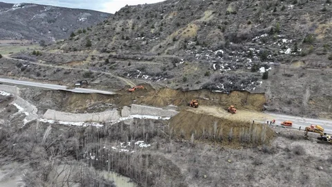 Gümüşhane'de Heyelan Çalışmaları Devam Ediyor
