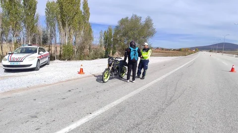 Kütahya'da Motosiklet Denetimi Yapıldı