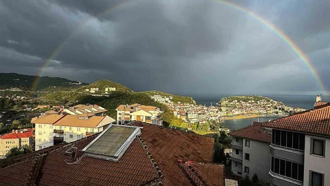 Amasra'da Gökkuşağı Görüntüsü