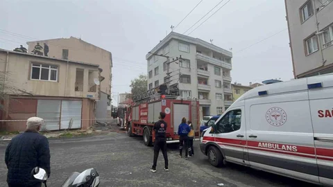 Tekirdağ'da Baca Yangını Paniğe Neden Oldu