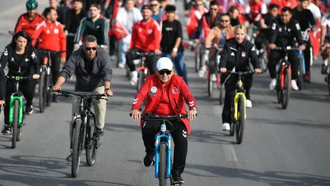 Kayseri'de Pedal Çevirme Etkinliği