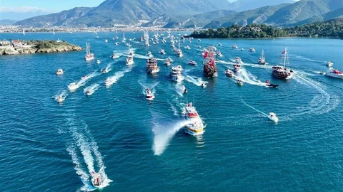 Cumhuriyet Bayramı Fethiye'de Coşkuyla Kutlandı