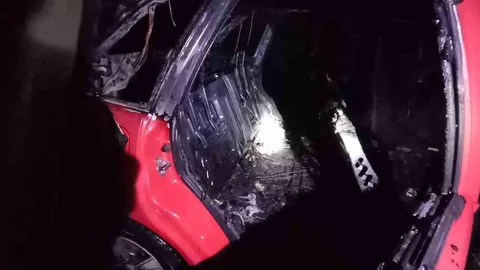 Muş'ta Otomobil Yangını Meydana Geldi