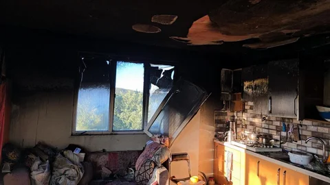 Mudanya'da Mutfak Yangını