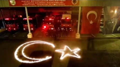 Hatay'da 29 Ekim Ateşle Kutlandı