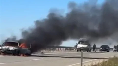 Kırşehir'de Otomobil Yangını