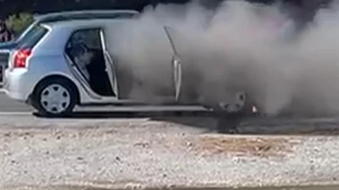 Muğla'da Araç Yangını Oluştu