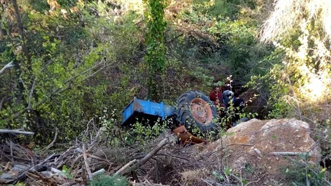 Bozdoğan'da Traktör Kazası