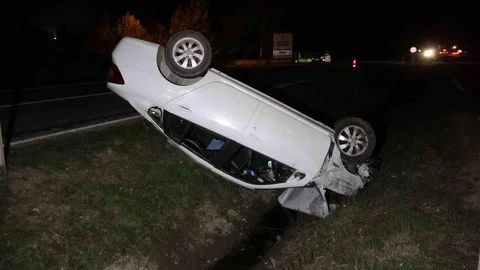 Kastamonu'da Takla Atan Otomobil