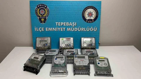 Eskişehir'de Elektrik Sayacı Hırsızlığı