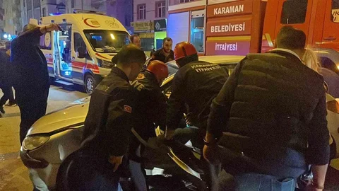 Karaman'da Trafik Kazası Meydana Geldi