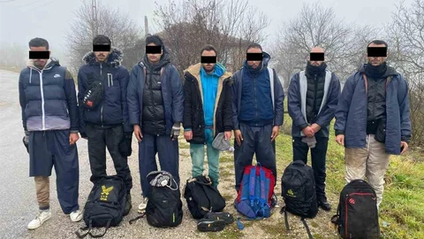 Kırklareli'nde 9 Kaçak Göçmen Yakalandı