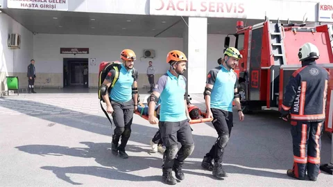 Malatya'da Yangın Tatbikatı Gerçekleşti