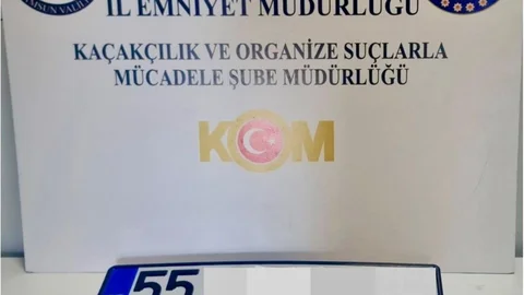 Samsun'da Sahte Plaka Yakalandı