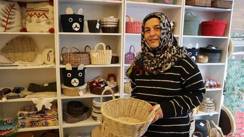Yalova'da Kadınların Kağıt Sepetleri