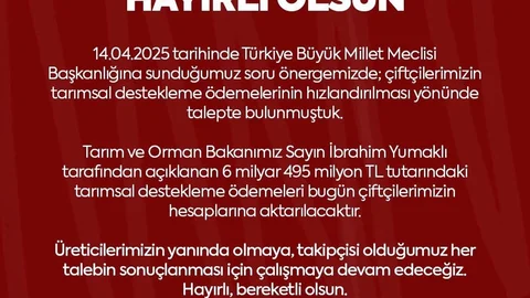 Kayseri'de Çiftçilere Destek Müjdesi