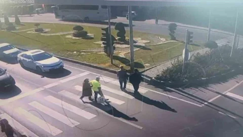 Nevşehir'de Trafik Polisi Örnek Davranış Gösterdi