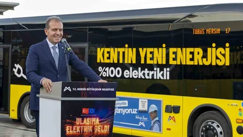 Mersin'de Elektrikli Otobüs Projesi