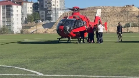 Malatya'da Ambulans Helikopter Kurtardı