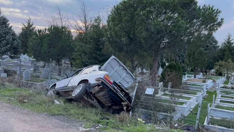 Tekirdağ'da Alkollü Sürücü Kazaya Karıştı