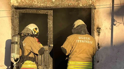 Düzce'de Yangın Sonrası Hastaneye Kaldırılanlar