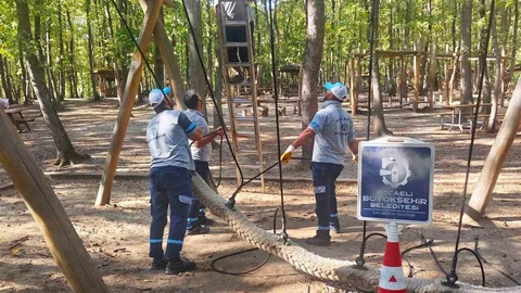 Ormanya Oyun Alanlarına Bakım Yapıldı