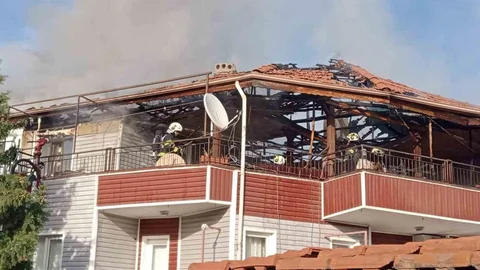 Denizli'de Yangın Paniği Yaşandı