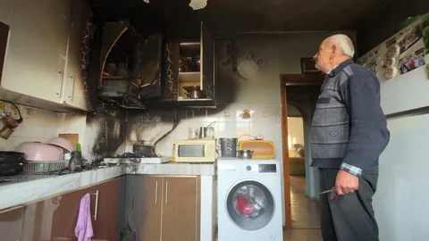 Karabük'te Mutfakta Yangın Çıktı