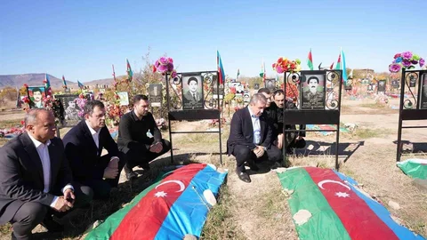 Ağdam'da Şehitlik Ziyareti Yapıldı