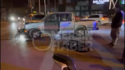 Mersin'de Trafik Kazası : 2 Yaralı