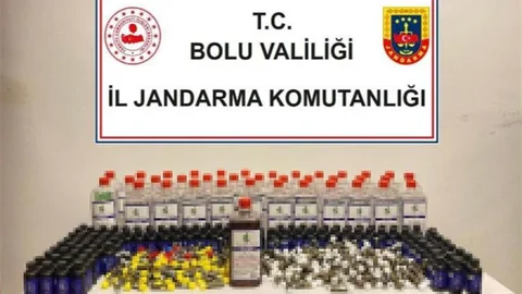 Bolu'da Kaçak İçki Operasyonu