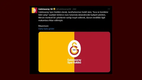 Galatasaray'dan Dolandırıcılık Ağı Açıklaması