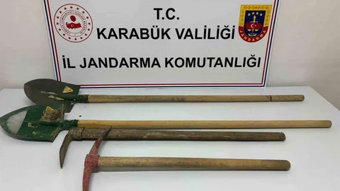 Karabük'te İzinsiz Kazı Yapıldı