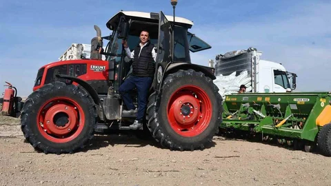 Beylikova'da Hububat Ekim Çalışmaları Başladı