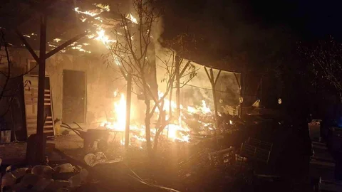 Bilecik'te Arı Kovanlarına Yangın