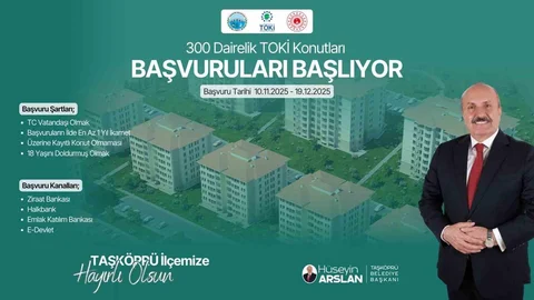 Taşköprü'de TOKİ Projesi Başvuruları Başlıyor