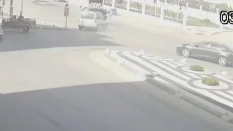 Karaman'da Motosiklet Kazası Anı Görüntülendi