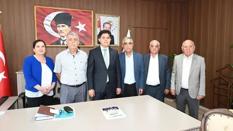 Mersin ESOB Başkanı Sarı'dan, Müdür Özdemirci 'ye Hayırlı Olsun Ziyareti