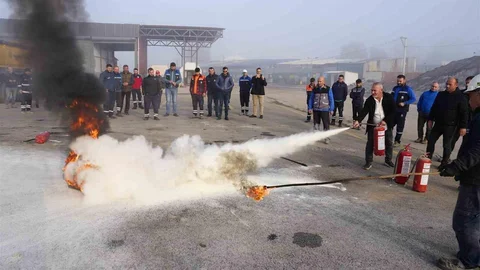 Başiskele'de Yangın Eğitimi Gerçekleşti