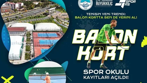 Kayseri'de Tenis Spor Okulu Kayıtları Başladı