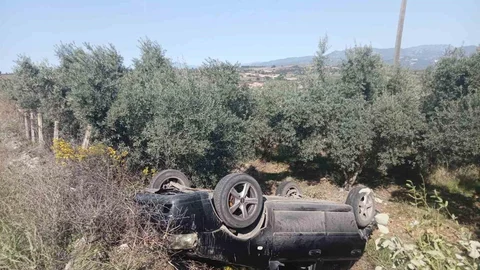 Osmaniye'de Otomobil Kaza Yaptı